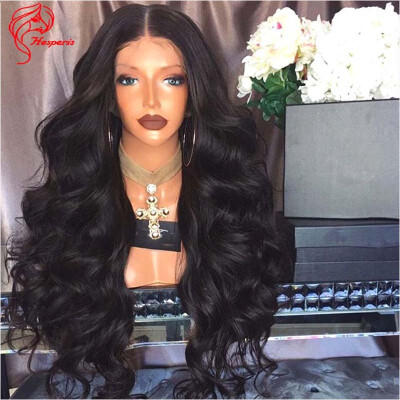 

Hesperis Hot Sale 180 Density Best Long Body Wave Silk Top Full Lace Human Hair Wigs