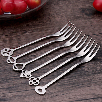 

Sunshine Flying Songs 304 Stainless Steel Cutlery Creative Cake Fork Forks Forks Forks 6 Gift Boxes