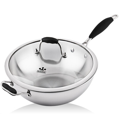

Jingdong Supermarket Weiyi wok no sticky pan No fume No coating 304 Stainless steel Induction Cooker Cooking pot WA-32B5K