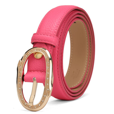 

St Paul&39s Lady Belt Simple Fashion with a needle buckle female belt casual trendy trousers WKH13-06045S black