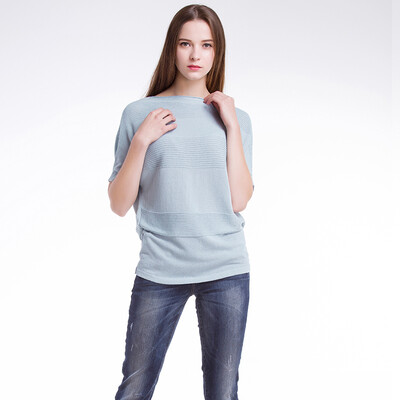 

TMI Mystery Women 's Spring - style Korean Bat Sleeve Casual Sweater 161218 Light Green S