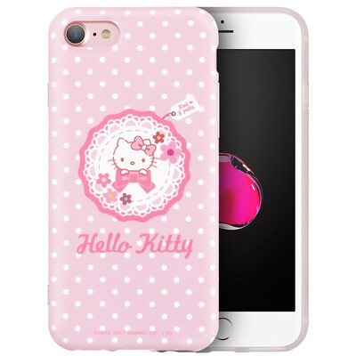 

Плюс отличный HelloKitty серия iphone8 / 7 телефона оболочка / защитный рукав яблоко наборы мобильного телефона 8/7 Мультфильма падения силиконового сопротивления мягкой оболочки венок Katie