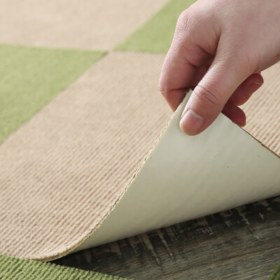 

Jiangnan leaf puzzle mats non-slip kitchen mats balcony bathroom entrance door mat mat 28 28cm beige 4 pieces