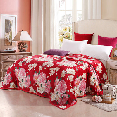 

Jingdong Supermarket Elegant 100 uya100 blankets home textiles soft&comfortable flannel four seasons blanket nap blanket flowers rich 200 220cm