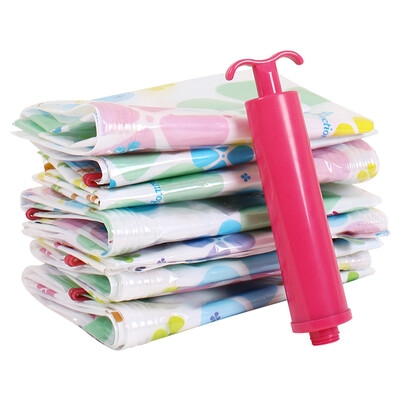 

Jingdong Supermarket 100 Yi special compression bag vacuum storage bag 6 sets 2 large 2 2 small 9 wire gift 1 hand pump 6030