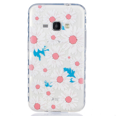 

Big chrysanthemum Pattern Soft Thin TPU Rubber Silicone Gel Case Cover for SAMSUNG Galaxy J1 2016/J120F