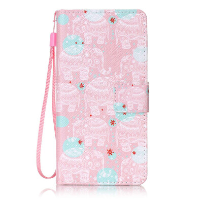 

Pink Elephant Design PU Leather Flip Cover Wallet Card Holder Case for Samsung Galaxy A52016A510