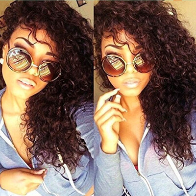 

N..W. Peruvian virgin human hair Full lace wigs Curly Glueless wigs with baby hair for black women