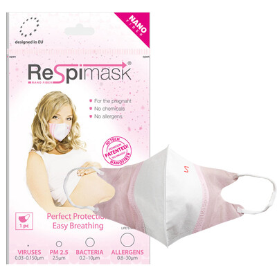 

Respimask (PM2.5) nanofiber PM2.5 mask for pregnant women installed 5 thin and breathable breathing