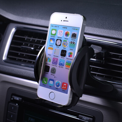 

【Jingdong Supermarket】 card ornaments car phone holder 360 degree rotation breeze type CS-27999 black Applicable equipment width 5.5-9.5cm