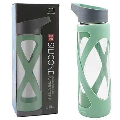 

Lock & lock heat-resistant glass cup-X type 510ml LLG931G green