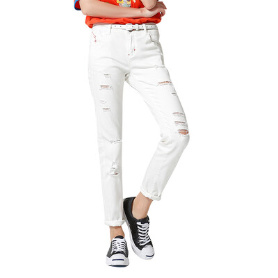 

Начало TOYOUTH Сломанный Slim Cowboy Брюки 8621815026 Белый L
