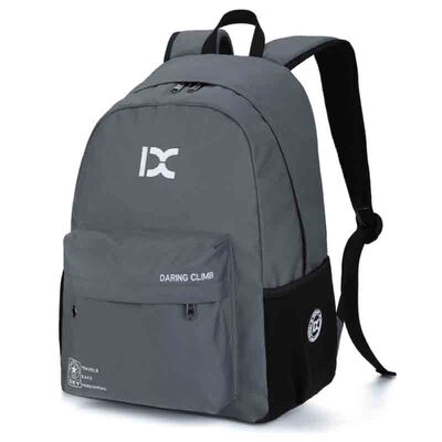 

IX backpack sports casual fashion backpack men&women universal school bag gray 8024