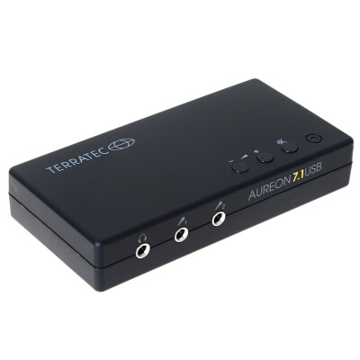 

German Tank (TERRATEC) proud Long 7.1 USB external sound card support 7.1 channel with fiber input and output also has a microphone input function