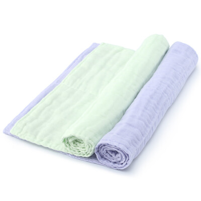 

Cotton era PurCotton adult gauze cloth towel 34x76cm light green light purple 2 bag