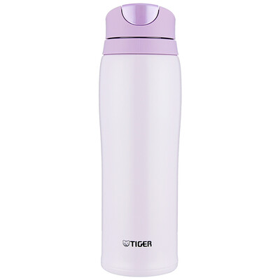 

Tiger Tiger insulation cup a key open-type shells straight drink cup MLB-A48C-VB pink 480ml