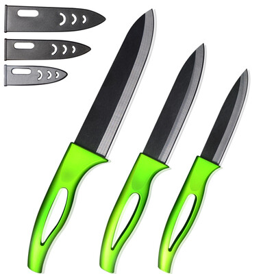 

XYJ Brand Ceramic Blade Kitchen Knives 4, 5, 6 Inch Ceramic Knife Set+ Knife Sheath Cooking Accessories