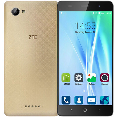

ZTE A6 Dual SIM 5.0 1 + 8GB Quad Core 2 + разрешение 8MP 1280 * 720 три Netcom Эндрюс умная машина