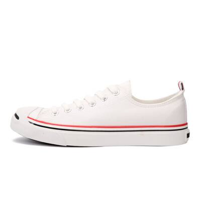 

Warrior spring&summer new couple opening laughing canvas shoes men&women shoes white low to help small white sh