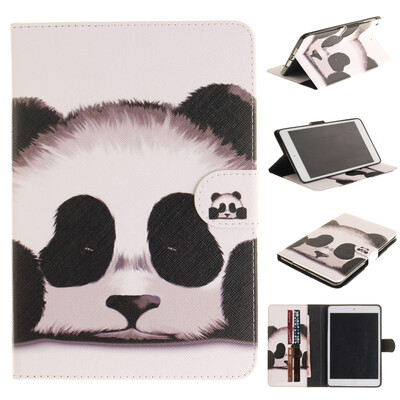 

Panda Стиль Тиснение Классический откидная крышка с подставкой Функция и слот кредитной карты для iPad Mini 1/2/3