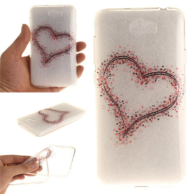 

Love wreaths Pattern Soft Thin TPU Rubber Silicone Gel Case Cover for Huawei Y5 II