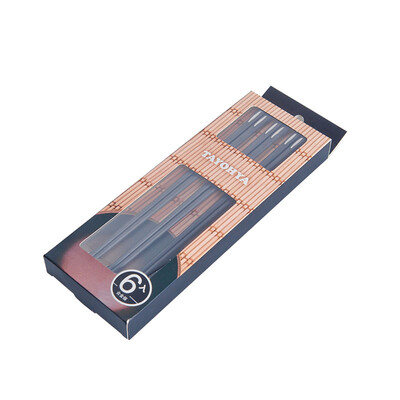 

Variety of houses (TAYOHYA) alloy chopsticks 6 into the gift box hotel Japanese home chopsticks high temperature chan if the stars / red