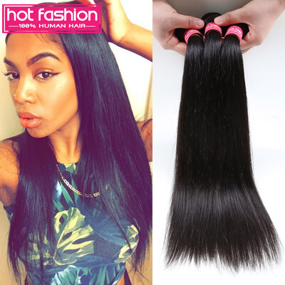 

Peruvian Virgin Straight Hair Weaves Soft Human Hair Weft Unprocessed Virgin Peruvian Straight Hair 4 Bundle Deals JOYBUY