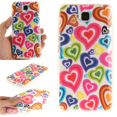 

Colorful love Pattern Soft Thin TPU Rubber Silicone Gel Case Cover for HUAWEI enjoy 5