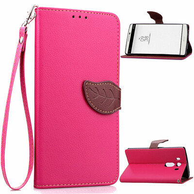 

Pink Design PU Leather Flip Cover Wallet Card Holder Case for LG V10H968