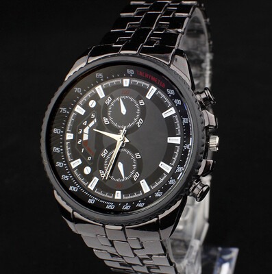 

Jewelry&amp Watches Fashion Men's Stainless Steel Dial Day Quartz Date Hours Analog Sport Wrist Watch FIt for Men 240094