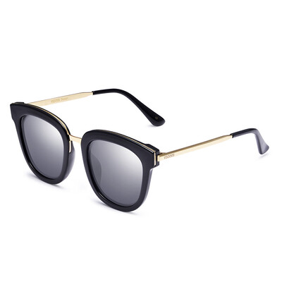 

Wei Gou's (VEGOOS) 9095 polarized sunglasses round box retro tide people sunglasses female models face repair sand through purple box white purple