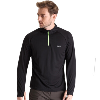 

Carring (clothin) quick-drying T-shirt couples outdoor moisture perspiration breathable collar long-sleeved ride clothing clothing CT13301 male gray 4XL code