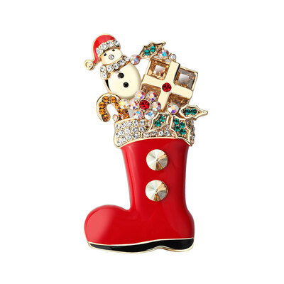 

Findwind Swarovski element with Christmas brooch brooch pin female models