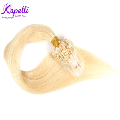 

Virgin Human Hair Micro Loop Ring Hair Extensions 613 100g 1g/Strand Pre-bonded 613 Micro-loop Brazilian Virgin Human Hair парик