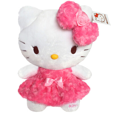

Hello Kitty Hello Kitty plush toy doll doll doll gift doll doll 10 inch 27cm grid Kitty