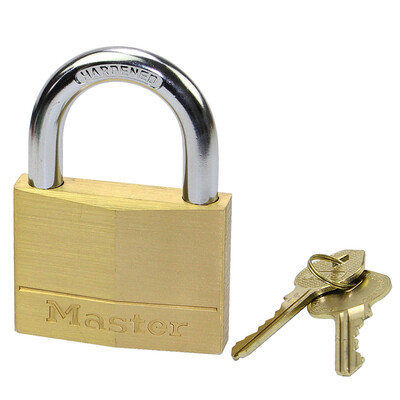 

Masters MasterLock Solid Brass Padlock Home Warehouse Door Lock 170MCND