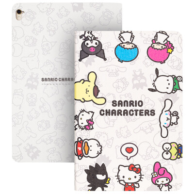 

Hello Kitty IPad Pro 9,7 Yingcun защитного чехла / защитной оболочка мультфильм кобура Интеллектуального сна счастливой окружена белым
