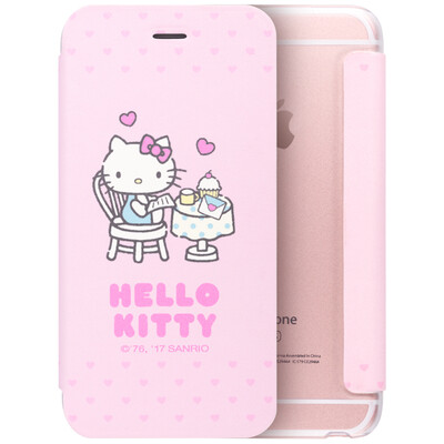 

Плюс отличный HelloKitty серии яблоко iphone8 / 7Plus флип телефон оболочка / защитного рукав милого мультфильма флип время кожи закуски