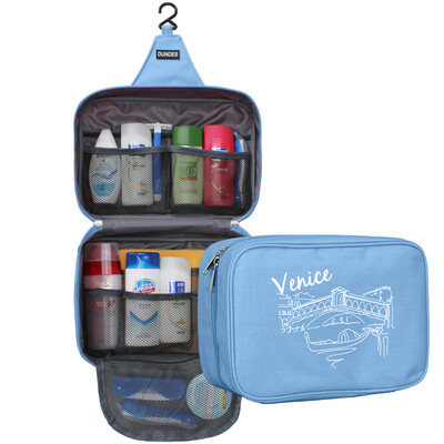 

Bancheon portable folding bag men&women travel travel multifunctional cosmetic bag easy to carry large space storage bag Venice Lake Blue BZN100022