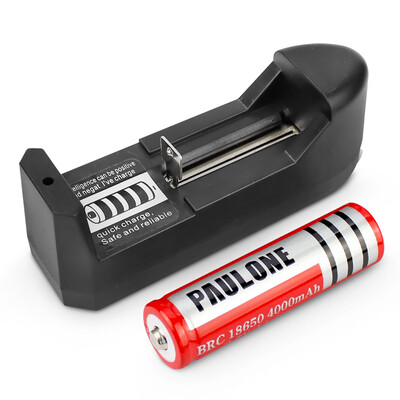 

paulone 511TRIBE series of light flashlight battery 18650 rechargeable lithium battery 37v a lithium battery a charger DC04