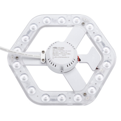 

NVC LED Ceiling Light Energy Saving Lamp Light Source Modification Board LED Panel Lamp Panel Replaceable Fluorescent Tube T5 T6 Ring Tube White Light 16W 6500K