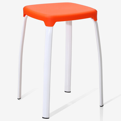 

Jingdong Supermarket] Hua Kai Star stool chair leisure fashion color change shoe stool thick white stool white