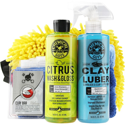 

Chemical Kid Leather Clean Coating Maintenance Set Interior Sofa Leather Clean Coating Moisturizing Care Nursing Neutral Formula Auto Accessories