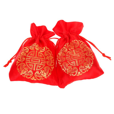 

[Jingdong supermarket] Jingtang wedding supplies hi sugar bag hi sugar bag sugar bag red brocade medium 20 loaded