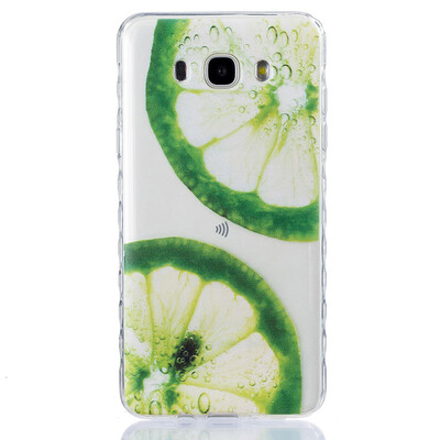 

Лимон Pattern Мягкий тонкий ТПУ Резиновая крышка случая силикона геля для SAMSUNG Galaxy J7 2016/J710
