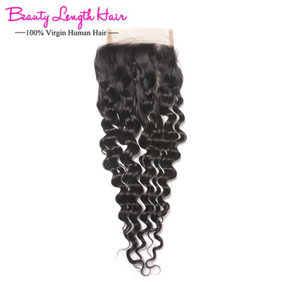 

malaysian deep wave closure 44 human hair lace closure malaysian virgin hair closure human hair weave