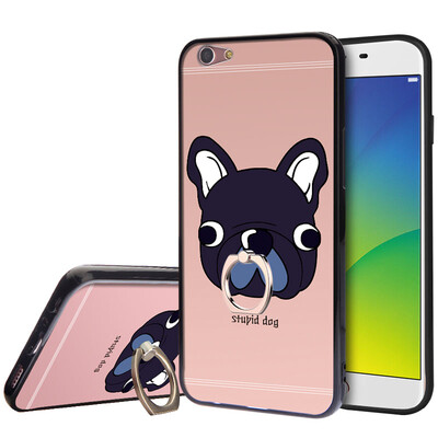 

KOOLIFE OPPOR9SPLUS Мобильный чехол для мобильного телефона Корпус Пряжка для ремня Подставка Мягкая раковина / oppo r9s плюс Креативная подставка Мультфильм Окрашенная раковина / Smash Shell Shar Pei Dog