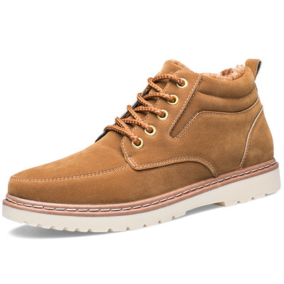 

Precentor mens warm cashmere casual cotton high-top boots