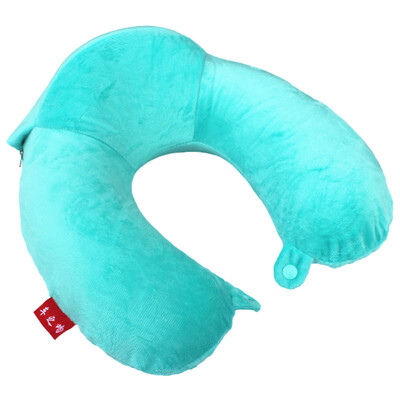 

Car kiss memory cotton U-shaped pillow car headrest slow rebound neck pillow royal blue