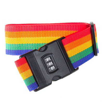 

Banchei Travel Bag Bundled with Baggage Bag Belt Travel Safety Bundle with luggage writing 2m long rainbow color